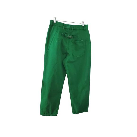 SALE NWT Sandrine Rose X Free People Green Wide Leg Painter Crop Pants Sz 30 - Picture 6 of 11